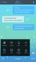TouchPal Pure Touch Blue Theme ảnh chụp màn hình 2