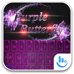 TouchPal SkinPack Purple Butterfly