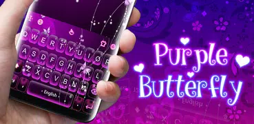 Purple Butterfly Keyboard Theme