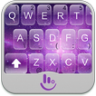 Purple Galaxy Keyboard Theme