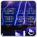 Purple Lightning Keyboard Theme APK