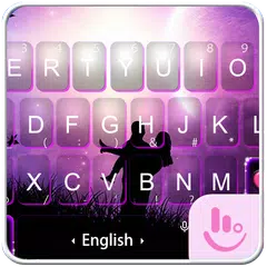 Purple Romance Keyboard Theme APK Herunterladen
