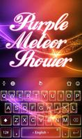 Purple Meteor Shower Poster