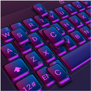 Purple Neon Light Keyboard Theme APK