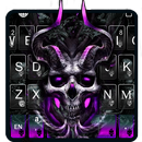 Purple Skull Horns Keyboard Theme APK