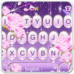 Purple Sparkling Flower Keyboard Theme