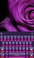 TouchPal Purple Rose Theme imagem de tela 1