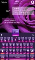 TouchPal Purple Rose Theme imagem de tela 2