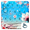 Spring Flower Rain Drops Keyboard Theme