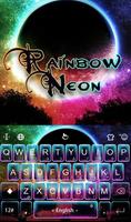 Rainbow Neon الملصق