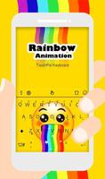 Live 3D Rainbow Animation Keyboard Theme постер