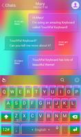 Rainbow Love Keyboard Theme Affiche