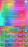 Rainbow Love Keyboard Theme capture d'écran 1