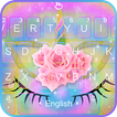 Rainbow Rose Galaxy Unicorn Cat Keyboard Theme