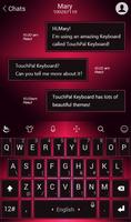TouchPal Red And Black Theme ảnh chụp màn hình 1