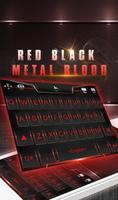 Red Black Metal Blood Plakat