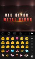 Sangre metal roja negra Tema del Teclado captura de pantalla 2