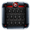 Red Black Metallic Keyboard Theme