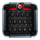 Red Black Metallic Keyboard Theme APK