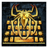 Lustrous Golden Spider Keyboard Theme icône