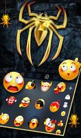 Lustrous Golden Spider Keyboard Theme imagem de tela 3