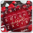 Red Heart Love Sweet Valentine Keyboard Theme