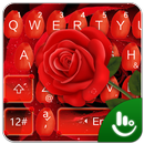 Romantic Love Red Rose Keyboard Theme-APK