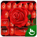 Romantic Love Red Rose Keyboard Theme APK