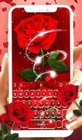 Romantic Red Rose Flower Keyboard Theme スクリーンショット 3
