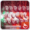 Red Water Droplets Keyboard Theme