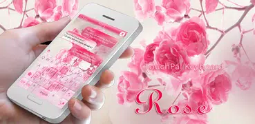 Pink Rose Keyboard Theme