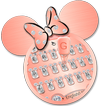 Rose Gold Minny Keyboard Theme