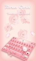 Simple Rose Gold Keyboard Theme Poster