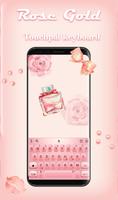 Simple Rose Gold Keyboard Theme captura de pantalla 2