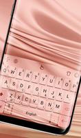 Seda color oro rosado Poster