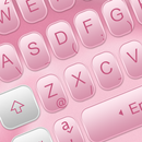 Rose Gold White Keyboard Theme APK