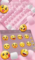 Rose Gold White Keyboard Theme скриншот 3