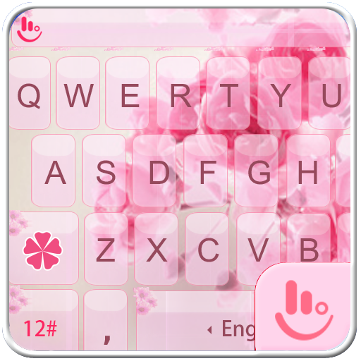 Pink Rose Keyboard Theme