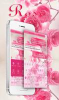 Pink Rose Keyboard Theme poster