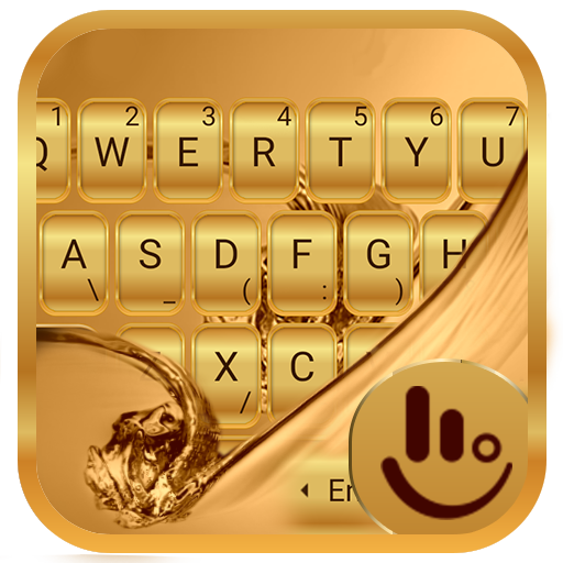 Galaxy Gold Keyboard Theme