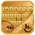 Galaxy Gold Keyboard Theme icône