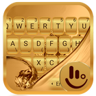 Galaxy Gold Keyboard Theme icono