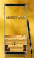 Galaxy Gold Keyboard Theme Affiche