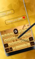 Galaxy Gold Keyboard Theme capture d'écran 1