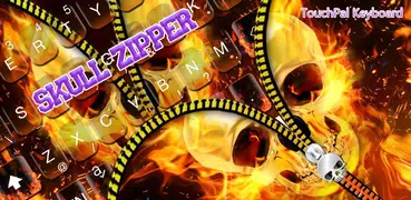 Skull Zipper Keyboard Theme