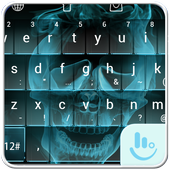 Hell Skull Fire Keyboard Theme simgesi
