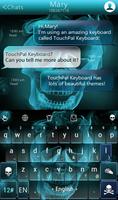 Hell Skull Fire Keyboard Theme Screenshot 1