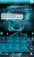 برنامه‌نما Hell Skull Fire Keyboard Theme عکس از صفحه