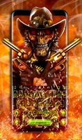 Rogue Skull Golden Gun Keyboard Theme poster