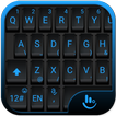 Simple Black Blue Keyboard Theme